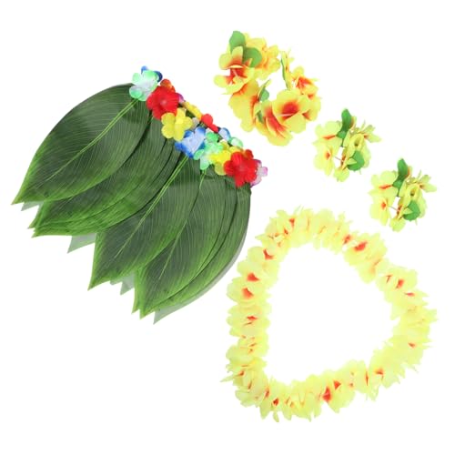 FRCOLOR Realistisches Hawaii-blattrock-kleid Party-zubehör-set Blumengirlande Für Mädchen FRCOLOR Realistisches Hawaii-blattrock-kleid Party-zubehör-set Blumengirlande Für Mädchen von FRCOLOR