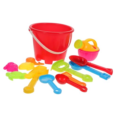FRCOLOR 1 Satz Strandspielzeug Set für Teiliges Buntes Sandspielzeug mit Eimer und Formen für Strand und Gartenaktivitäten Robust und Leicht für Endlosen Spaß im Sand Zufällige Farbe von FRCOLOR