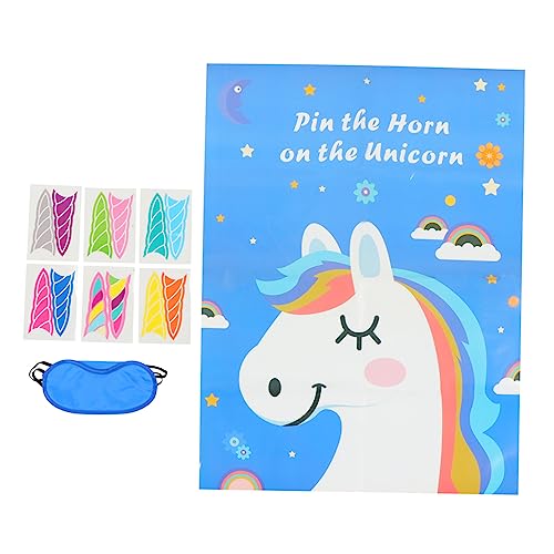 FRCOLOR 1 Satz The Unicorn Kreatives Einhorn Geburtstags Spielset für Einfach für Geschicklichkeitstraining Hand Augen Koordination Lustiges Partyzubehör für Unvergessliche Feiern von FRCOLOR