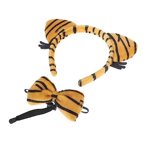 FRCOLOR 1 Satz Tiger Cub Stirnband Fliege Party Kostümzubehör Tigerkostüm Haar Stirnband Stirnbandschleife Bogen Kostüm Tierohren Requisiten Für Tierkostüme Brown Plüsch FRCOLOR 1 Satz Tiger Cub Stirnband Fliege Party Kostümzubehör Tigerkostüm Haar Stirnband Stirnbandschleife Bogen Kostüm Tierohren Requisiten Für Tierkostüme Brown Plüsch von FRCOLOR
