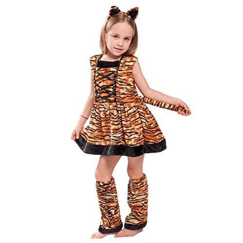 FRCOLOR 1 Satz Tiger Girl Kostüm Tiger Verkleidung Teenager Kinderkostüme Tigerkostüm Tiger-Cosplay-Kostüm Cosplay-Zubehör Performance-Kleidung Kostüm für Rollenspiele Brown FRCOLOR 1 Satz Tiger Girl Kostüm Tiger Verkleidung Teenager Kinderkostüme Tigerkostüm Tiger-Cosplay-Kostüm Cosplay-Zubehör Performance-Kleidung Kostüm für Rollenspiele Brown von FRCOLOR