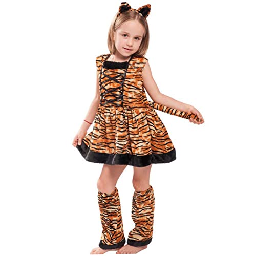 FRCOLOR 1 Satz Tiger Girl Kostüm Tiger Verkleidung Teenager Tigerkostüm Kostüme Cosplay-Zubehör Kinderkostüm Tiger-Cosplay-Kostüm Kostüm für Rollenspiele Mädchenkostüm Brown FRCOLOR 1 Satz Tiger Girl Kostüm Tiger Verkleidung Teenager Tigerkostüm Kostüme Cosplay-Zubehör Kinderkostüm Tiger-Cosplay-Kostüm Kostüm für Rollenspiele Mädchenkostüm Brown von FRCOLOR