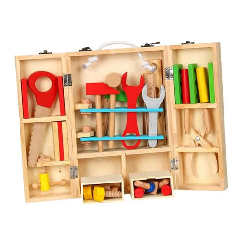 FRCOLOR 1 Satz Werkzeugset für Rollenspiel Werkzeugkasten für Ingenieurspielzeug mit Tragekoffer Fördert Kreativität und Hand Augen Koordination für Interaktives FRCOLOR 1 Satz Werkzeugset für Rollenspiel Werkzeugkasten für Ingenieurspielzeug mit Tragekoffer Fördert Kreativität und Hand Augen Koordination für Interaktives von FRCOLOR