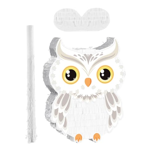 FRCOLOR 1 Set Eulen-piñata: Kleine Dschungeltier-piñata Mit Stab-augenbinde – Wald-partygeschenk Für Kindergeburtstagsparty, Halloween, Babyparty FRCOLOR 1 Set Eulen-piñata: Kleine Dschungeltier-piñata Mit Stab-augenbinde – Wald-partygeschenk Für Kindergeburtstagsparty, Halloween, Babyparty von FRCOLOR