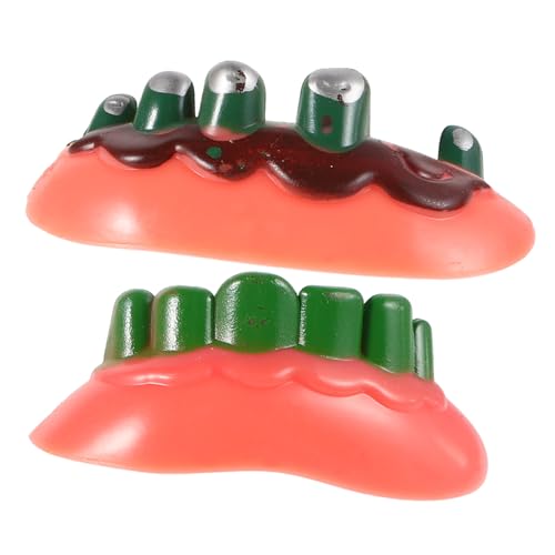 FRCOLOR 1 Set Fake Zahn Für Kostümparty Lustiger Falscher Zahn Für Halloween -cosplay- Und Themenveranstaltungen Halloween Partybeschäftigung Party -requisiten von FRCOLOR
