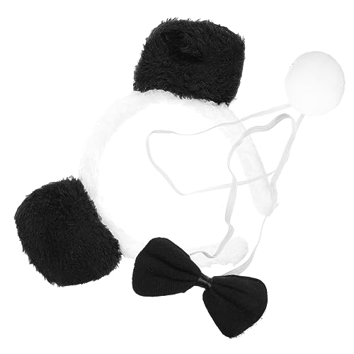 FRCOLOR 1 Set Halloween-Kostüme Stirnbänder Kindergarten-Schwänze Kostüm Party-Kostüm Panda-Ohren Stirnband Kostüm Tier Fliege Kopfbedeckung Make-Up Kostüm-Requisiten von FRCOLOR