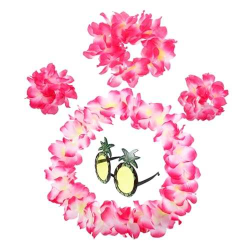 FRCOLOR 1 Set Hawaiian Lei Luau Party Dekorationen Ananas Zubehör Tropischer Geburtstag Feiertag Blumenkrone Kranz Strandgirlande Sommer Luau Tiki Party Dekorationen Themen FRCOLOR 1 Set Hawaiian Lei Luau Party Dekorationen Ananas Zubehör Tropischer Geburtstag Feiertag Blumenkrone Kranz Strandgirlande Sommer Luau Tiki Party Dekorationen Themen von FRCOLOR