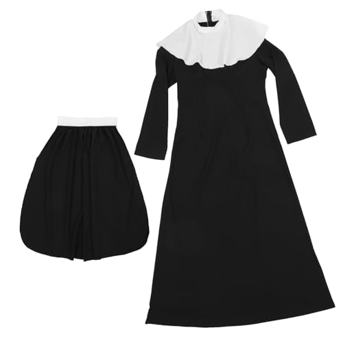 FRCOLOR 1 Set Nonnenkleidung Für Cosplay Erwachsene Für Halloween Niedlich Mit Kreuz Damenkleidung Kostüme Outfits Kleid Für Frauen Damenkleidung Damenbekleidung Nonnenkostüm Spandex FRCOLOR 1 Set Nonnenkleidung Für Cosplay Erwachsene Für Halloween Niedlich Mit Kreuz Damenkleidung Kostüme Outfits Kleid Für Frauen Damenkleidung Damenbekleidung Nonnenkostüm Spandex von FRCOLOR