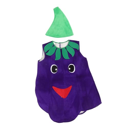 FRCOLOR 1 Set Schwamm Auberginen Kostüm Für Cosplay Gemüse Halloween Kostüm Auberginen Kostüm Requisite Halloween Auberginen Kostüm Kostüm Auberginen Anziehkostüm von FRCOLOR