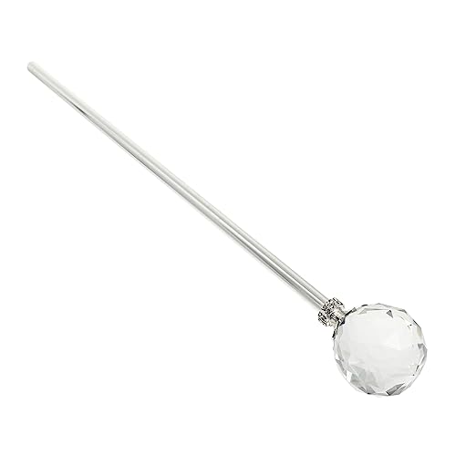 FRCOLOR 1 Stück Halloween Zauberstab Cosplay Scepter mit Kristallkugel Elegantes Party für Kostüme Silber Geeignet für Halloween Geburtstagsfeiern und Bühnenaufführungen FRCOLOR 1 Stück Halloween Zauberstab Cosplay Scepter mit Kristallkugel Elegantes Party für Kostüme Silber Geeignet für Halloween Geburtstagsfeiern und Bühnenaufführungen von FRCOLOR