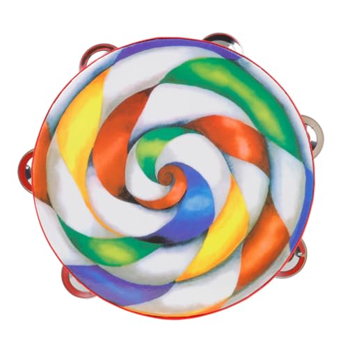 FRCOLOR 1 Stück Handtrommel Tambourin für Lollipop Design Musikalisches zur Frühen Musikalischer für Musikunterricht Entwicklung der Greiffähigkeit FRCOLOR 1 Stück Handtrommel Tambourin für Lollipop Design Musikalisches zur Frühen Musikalischer für Musikunterricht Entwicklung der Greiffähigkeit von FRCOLOR