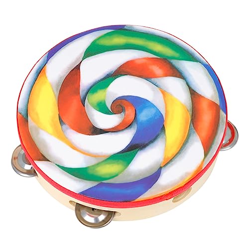 FRCOLOR 1 Stück Handtrommel Tambourin für Musikalisches Lernspielzeug Farbenfrohes Lollipop Design Fördert Musikalität und Hörfähigkeiten für Kleine Musiker FRCOLOR 1 Stück Handtrommel Tambourin für Musikalisches Lernspielzeug Farbenfrohes Lollipop Design Fördert Musikalität und Hörfähigkeiten für Kleine Musiker von FRCOLOR