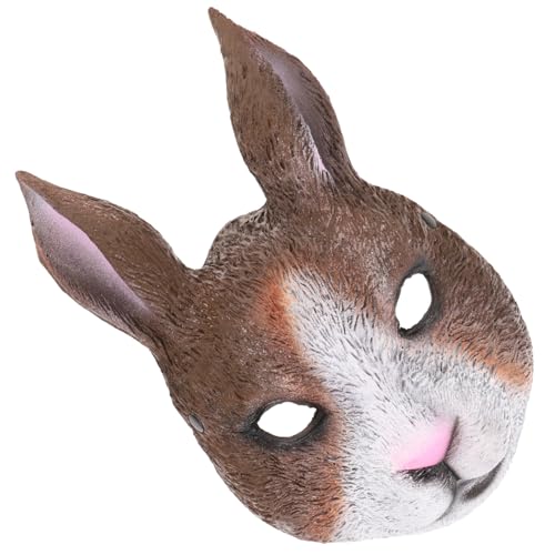 FRCOLOR 1 Stück Hasentiermaske Hasen-accessoires Hasenkostüm Für Erwachsene Halbe Hasenmaske Maskerademaske Pu-gesichtsmaske Cosplay-kostüm-maske Streichmaske Ostermaske Pu-schaum FRCOLOR 1 Stück Hasentiermaske Hasen-accessoires Hasenkostüm Für Erwachsene Halbe Hasenmaske Maskerademaske Pu-gesichtsmaske Cosplay-kostüm-maske Streichmaske Ostermaske Pu-schaum von FRCOLOR