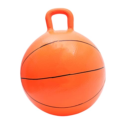 FRCOLOR 1 Stück Hüpfball mit Griff für Aufblasbarer Sprungball aus Basketball Design für Spiel und Bewegung Fördert die Entwicklung und Durchblutung FRCOLOR 1 Stück Hüpfball mit Griff für Aufblasbarer Sprungball aus Basketball Design für Spiel und Bewegung Fördert die Entwicklung und Durchblutung von FRCOLOR