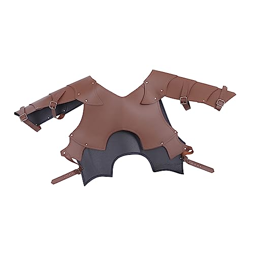 FRCOLOR 1 Stück PU Kostüm Schulterpanzer PU Schulterrüstungen für Herren Cosplay für Halloween Historische Nachstellungen Langlebig Stylisch von FRCOLOR