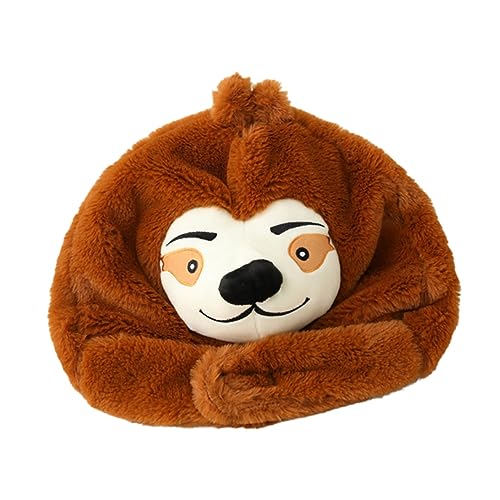 FRCOLOR 1 Stück Plüsch Warm Cozy Sloth Hut Süßes Tier Kopfbedeckung für Karneval Kostümpartys und Rollenspiele für Kalte Wintertage Realistische Gestaltung Leicht zu Tragen FRCOLOR 1 Stück Plüsch Warm Cozy Sloth Hut Süßes Tier Kopfbedeckung für Karneval Kostümpartys und Rollenspiele für Kalte Wintertage Realistische Gestaltung Leicht zu Tragen von FRCOLOR