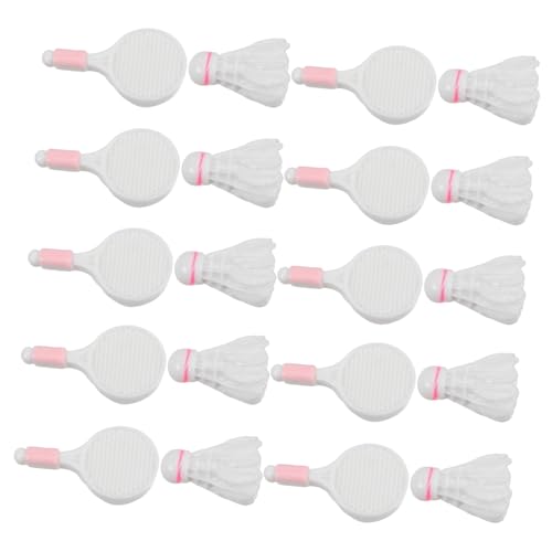 FRCOLOR 10 Sätze Teiliges Miniatur Badminton mit Robusten Schlägern und Federbällen Vielseitige Sportgeräte Zubehör für Puppenhaus Kreative Dekoration für Büro FRCOLOR 10 Sätze Teiliges Miniatur Badminton mit Robusten Schlägern und Federbällen Vielseitige Sportgeräte Zubehör für Puppenhaus Kreative Dekoration für Büro von FRCOLOR