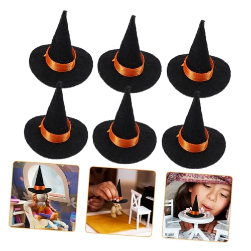 FRCOLOR 10 Stck. Teiliges Kleine Mini Hexenhüte aus Filz Schwarze Halloween Party Hüte für Gnome DIY Dekoration Filigranes Design Sicher und Vielseitig für Karneval Cosplay und FRCOLOR 10 Stck. Teiliges Kleine Mini Hexenhüte aus Filz Schwarze Halloween Party Hüte für Gnome DIY Dekoration Filigranes Design Sicher und Vielseitig für Karneval Cosplay und von FRCOLOR