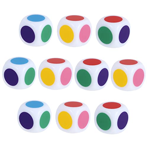 FRCOLOR 10 Stück Farbwürfel Silk Screen Dices für Pädagogisches Lernspielzeug zur Farberkennung Interaktives für Eltern Junge Mädchen Aktivitäten FRCOLOR 10 Stück Farbwürfel Silk Screen Dices für Pädagogisches Lernspielzeug zur Farberkennung Interaktives für Eltern Junge Mädchen Aktivitäten von FRCOLOR