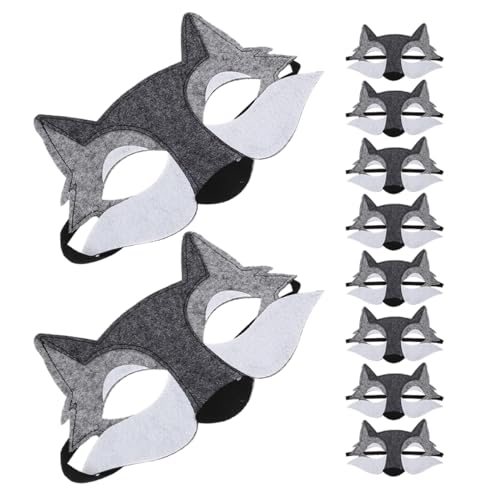 FRCOLOR 10 Stück Filz Tiermaske für Halloween Kostüm Zubehör für Maskerade und Themenpartys Atmungsaktiv und Bequem für Stundenlangen Tragekomfort FRCOLOR 10 Stück Filz Tiermaske für Halloween Kostüm Zubehör für Maskerade und Themenpartys Atmungsaktiv und Bequem für Stundenlangen Tragekomfort von FRCOLOR