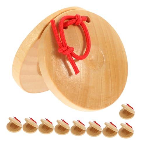 FRCOLOR 10 Stück Holzmusikinstrumente für Kleinkinder Pädagogisches Rhythmusinstrument für Vorschüler Orff Musikwerkzeuge für Anfänger von FRCOLOR