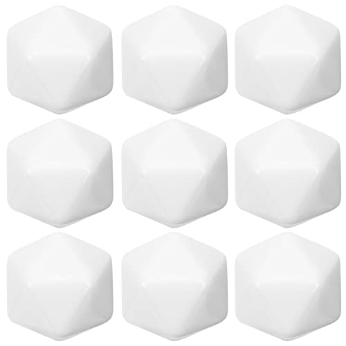 FRCOLOR 10 Stück Leere Acrylwürfel DIY Spielwürfel für Unbeschichtete Seitige Blöcke zum Basteln und Kreativen für Familienspaß und Lernaktivitäten von FRCOLOR
