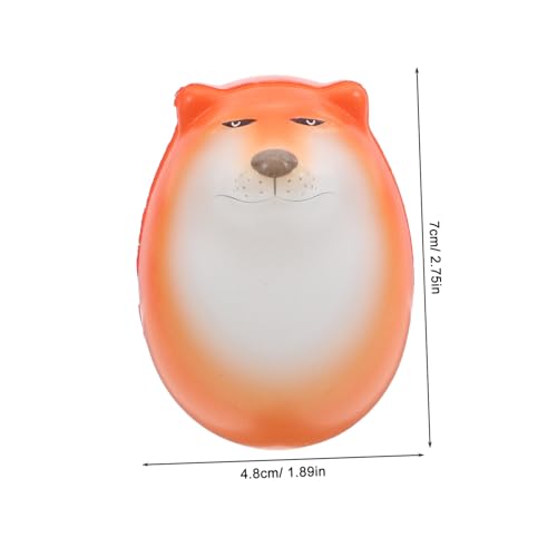 FRCOLOR 10 Stück Lustige Hundespielzeuge in Ei-Form Langsame Rückstellung Stressabbauende Squishy Weiche Kinderfreundliche Chai-Hund Eier für Büro Zuhause Partygeschenke von FRCOLOR