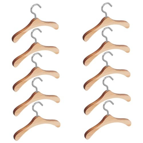 FRCOLOR 10 Stück Miniatur Kleiderbügel für Puppen Holz Kleiderbügel für Puppenbekleidung Dekorative Mini Haus Zubehör für Puppenmöbel und Puppenschränke Langlebig und Elegant FRCOLOR 10 Stück Miniatur Kleiderbügel für Puppen Holz Kleiderbügel für Puppenbekleidung Dekorative Mini Haus Zubehör für Puppenmöbel und Puppenschränke Langlebig und Elegant von FRCOLOR