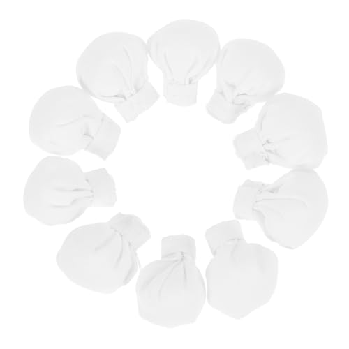 FRCOLOR 10 Stück Miniatur Kochmütze für Puppen Weiße Stoffmützen für DIY Bastelprojekte Süße Accessoires für Puppenhäuser und Kreative Miniaturgestaltungen von FRCOLOR
