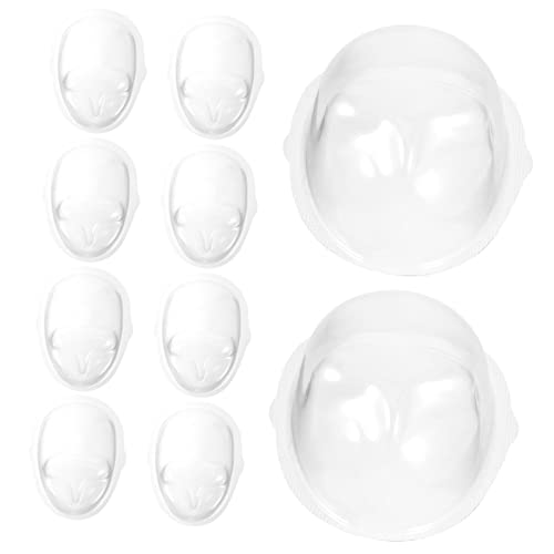 FRCOLOR 10 Stück PVC Puppenmasken Transparente DIY Gesichtsabdeckungen für Puppen für Bastelprojekte Aufbewahrung von Miniaturpuppen FRCOLOR 10 Stück PVC Puppenmasken Transparente DIY Gesichtsabdeckungen für Puppen für Bastelprojekte Aufbewahrung von Miniaturpuppen von FRCOLOR