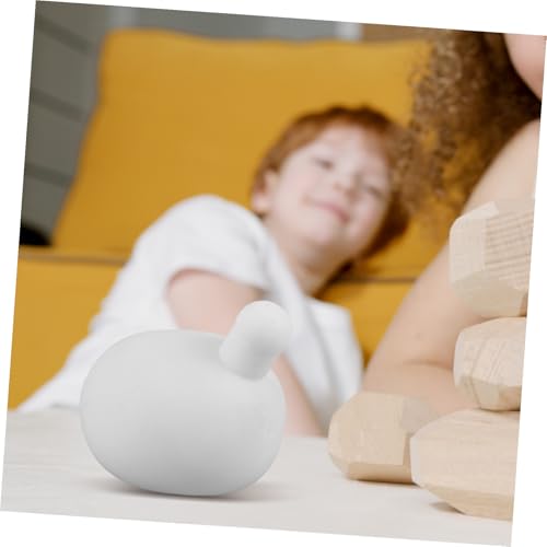 FRCOLOR 10 Stück Squeeze Toy Innenkugeln aus Weißem Silikon Weiche Stressbälle als Zubehör für Druckspielzeug Geeignet für DIY Puppenherstellung und Sensorisches Spiel von FRCOLOR