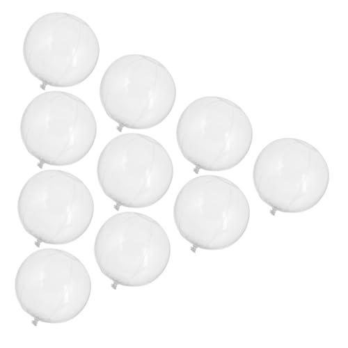 FRCOLOR 10 Stück Teiliges Aufblasbares Transparentes Strandball aus PVC Leichtes Wasserspielzeug für Schnelles Aufblasen Sicherheitsförderndes Design für Pool und Outdoor Spaß im Sommer FRCOLOR 10 Stück Teiliges Aufblasbares Transparentes Strandball aus PVC Leichtes Wasserspielzeug für Schnelles Aufblasen Sicherheitsförderndes Design für Pool und Outdoor Spaß im Sommer von FRCOLOR