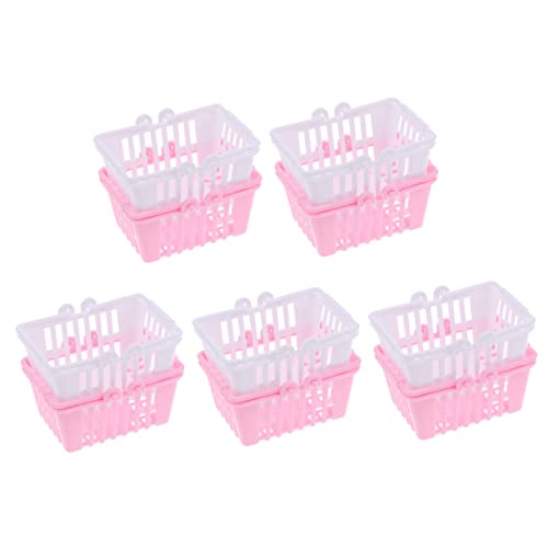 FRCOLOR 10 Stück Teiliges Einkaufskorb für Robuster Glatte Oberfläche ohne Grate Kindgerechte Kaufladen Accessoires Rosa und Weiß Sicher und Langlebig für Rollenspiele FRCOLOR 10 Stück Teiliges Einkaufskorb für Robuster Glatte Oberfläche ohne Grate Kindgerechte Kaufladen Accessoires Rosa und Weiß Sicher und Langlebig für Rollenspiele von FRCOLOR