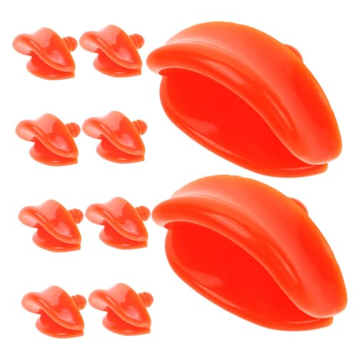 FRCOLOR 10 Stück Teiliges Entenschnabel Zubehör aus Kunststoff für DIY Bastelprojekte Ersatzteile für Enten Plüschspielzeug Einfache Installation und Austausch des Entenmauls von FRCOLOR