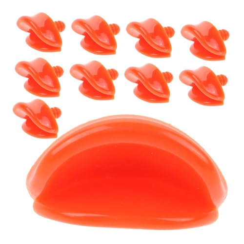 FRCOLOR 10 Stück Teiliges Entenschnabel für DIY Tierpuppen Kunststoff Zubehör für Enten Einfache Ersetzung Beschädigter Teile Sicher und Glatt Kreatives Basteln für Entenfiguren von FRCOLOR