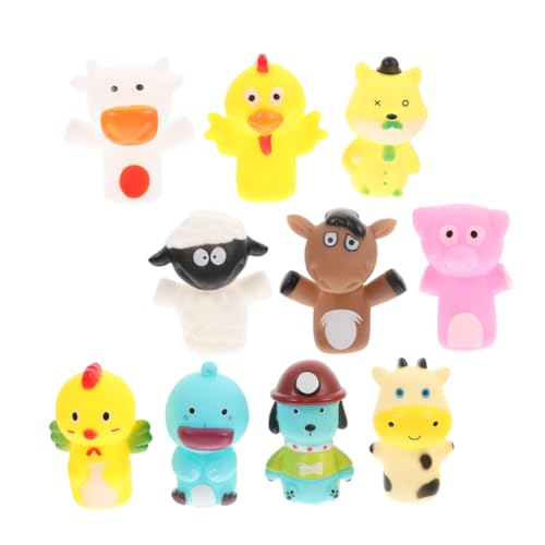 FRCOLOR 10 Stück Teiliges Fingerpuppen aus Weichem Material Bunte Tierfiguren für Interaktives Lernspielzeug Eltern Junge Mädchen Bindung für Fasching Geburtstag Kinderspiele und FRCOLOR 10 Stück Teiliges Fingerpuppen aus Weichem Material Bunte Tierfiguren für Interaktives Lernspielzeug Eltern Junge Mädchen Bindung für Fasching Geburtstag Kinderspiele und von FRCOLOR