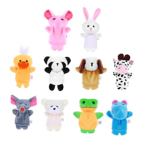 FRCOLOR 10 Stück Teiliges Fingerpuppen aus Weichem Plüsch Niedliche Tiermotive Leichte Handpuppen für Junge Mädchen und Kleinkinder Sicher und Langlebig und Lernspielzeug für Eltern Junge FRCOLOR 10 Stück Teiliges Fingerpuppen aus Weichem Plüsch Niedliche Tiermotive Leichte Handpuppen für Junge Mädchen und Kleinkinder Sicher und Langlebig und Lernspielzeug für Eltern Junge von FRCOLOR