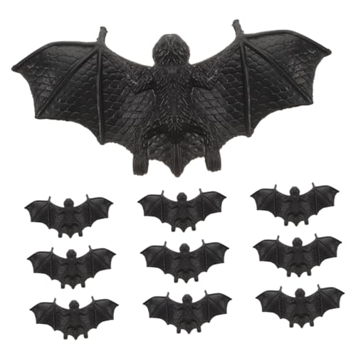 FRCOLOR 10 Stück Teiliges Halloween Dekoration Realistische Mini Fledermäuse aus Kunststoff für Grusel Streiche und DIY Haunted Houses für Halloween und April Tag FRCOLOR 10 Stück Teiliges Halloween Dekoration Realistische Mini Fledermäuse aus Kunststoff für Grusel Streiche und DIY Haunted Houses für Halloween und April Tag von FRCOLOR
