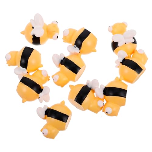 FRCOLOR 10 Stück Teiliges Handgefertigte Mini Bienen Figuren aus Resin Detailreiche Kleine Bienen Miniaturen für DIY Basteln Feengarten Mikro Landschaft Pflanztopf und Tortendeko FRCOLOR 10 Stück Teiliges Handgefertigte Mini Bienen Figuren aus Resin Detailreiche Kleine Bienen Miniaturen für DIY Basteln Feengarten Mikro Landschaft Pflanztopf und Tortendeko von FRCOLOR