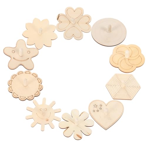 FRCOLOR 10 Stück Teiliges Holz Gyro DIY Bastelspielzeug Verschiedene Formen Blanko Gyro Malspaß Kreatives Handliches Lernspielzeug Geschenk für Jungen und Mädchen FRCOLOR 10 Stück Teiliges Holz Gyro DIY Bastelspielzeug Verschiedene Formen Blanko Gyro Malspaß Kreatives Handliches Lernspielzeug Geschenk für Jungen und Mädchen von FRCOLOR