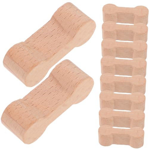 FRCOLOR 10 Stück Teiliges Holzschienen Verbinder für Kinderspielzeug Eisenbahn Stabile Wiederverwendbare Gleisadapter für Kreative DIY Holzeisenbahn Zubehör Kompatibel für Vielfältige von FRCOLOR