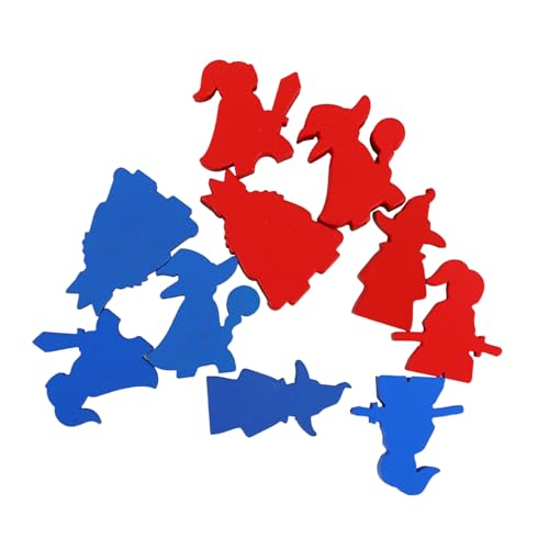 FRCOLOR 10 Stück Teiliges Kleine Holz Schachfiguren Glatte Leichte Brettspiel Zubehör Vielseitige Spielfiguren für Schachbrett für Spielersatz und Bastelprojekte von FRCOLOR