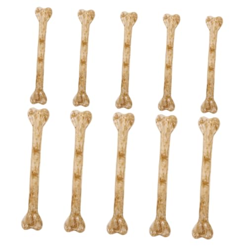 FRCOLOR 10 Stück Teiliges Kleine Kunststoffknochen Auffädeln Realistische Halloween Dekorationen DIY Bastelzubehör für Spukhaus und Schmuckherstellung von FRCOLOR