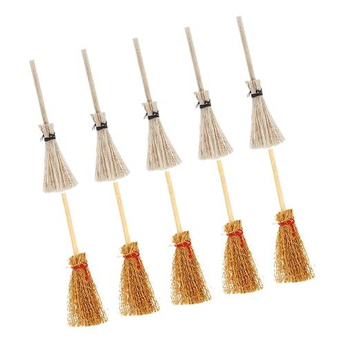 FRCOLOR 10 Stück Teiliges Mini Besen Set aus Puppenhaus Zubehör Braune und Weiße Miniatur Besen Vielseitige Dekoration für Halloween DIY Basteln und Miniaturhäuser FRCOLOR 10 Stück Teiliges Mini Besen Set aus Puppenhaus Zubehör Braune und Weiße Miniatur Besen Vielseitige Dekoration für Halloween DIY Basteln und Miniaturhäuser von FRCOLOR