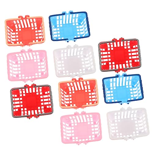 FRCOLOR 10 Stück Teiliges Mini Einkaufskorb aus Umweltfreundlichem Material Miniaturkorb für Puppenhausdekoration Strapazierfähig Farbenfroh für Mikro Szenerien und Fotorequisiten FRCOLOR 10 Stück Teiliges Mini Einkaufskorb aus Umweltfreundlichem Material Miniaturkorb für Puppenhausdekoration Strapazierfähig Farbenfroh für Mikro Szenerien und Fotorequisiten von FRCOLOR