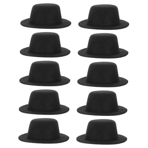 FRCOLOR 10 Stück Teiliges Mini Filz-hüte für Puppen Stabile DIY Bastelmützen Schwarze Miniatur Hüte für Karneval Halloween und Weihnachtsdeko Dekorative Puppenhüte für Mädchen FRCOLOR 10 Stück Teiliges Mini Filz-hüte für Puppen Stabile DIY Bastelmützen Schwarze Miniatur Hüte für Karneval Halloween und Weihnachtsdeko Dekorative Puppenhüte für Mädchen von FRCOLOR