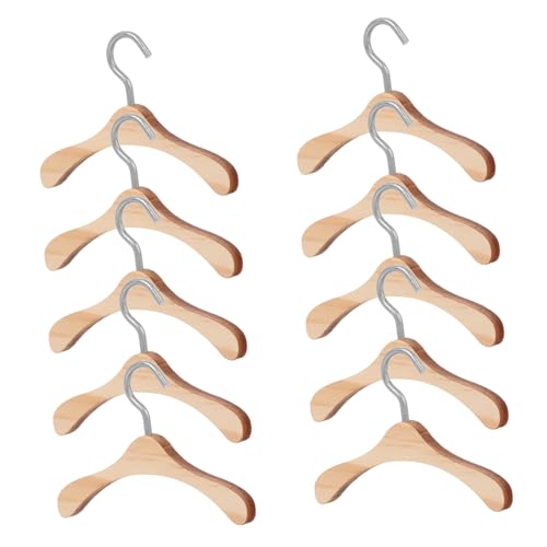 FRCOLOR 10 Stück Teiliges Mini Holz Kleiderbügel Kleine Puppenkleiderbügel Robust ohne Kanten für Puppenhaus Dekoration und Puppenkleidung Einfach zu Verwenden und Platzsparend FRCOLOR 10 Stück Teiliges Mini Holz Kleiderbügel Kleine Puppenkleiderbügel Robust ohne Kanten für Puppenhaus Dekoration und Puppenkleidung Einfach zu Verwenden und Platzsparend von FRCOLOR