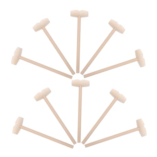 FRCOLOR 10 Stück Teiliges Mini Holzmallets Tragbare Kleine Hämmer für Robustes Holzspielzeug Handliches Design für Bausteine und Handtraining für Indoor und Outdoor Aktivitäten FRCOLOR 10 Stück Teiliges Mini Holzmallets Tragbare Kleine Hämmer für Robustes Holzspielzeug Handliches Design für Bausteine und Handtraining für Indoor und Outdoor Aktivitäten von FRCOLOR
