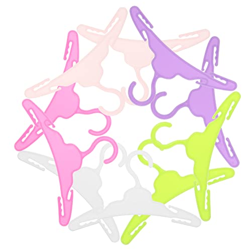 FRCOLOR 10 Stück Teiliges Mini Puppenkleiderbügel Kleine Kleiderbügel für Puppen Zubehör für Puppenmöbel und Dekoration für Aufhängen von Puppenkleidern von FRCOLOR