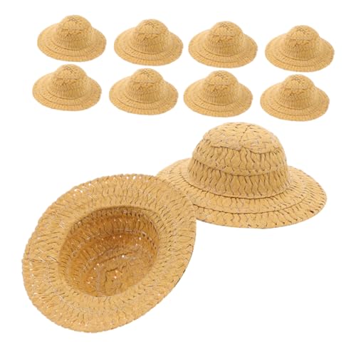 FRCOLOR 10 Stück Teiliges Mini Strohhüte Handgefertigt Winzige Bastelhüte Für DIY Kostüm Puppenhut Fotorequisiten Dekoration FRCOLOR 10 Stück Teiliges Mini Strohhüte Handgefertigt Winzige Bastelhüte Für DIY Kostüm Puppenhut Fotorequisiten Dekoration von FRCOLOR